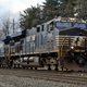 A Norfolk Southern freight train in Wyomissing, PA
